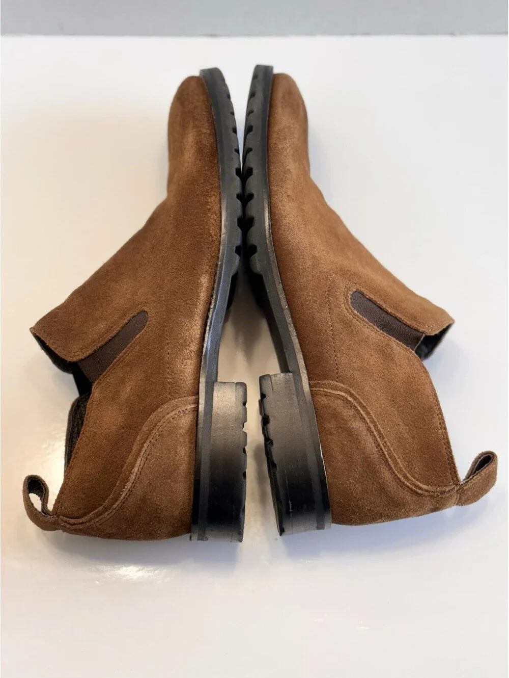 Bacco Bucci Studio Meredith Men's Brown Suede Pull On Casual Ankle Boots Size 12